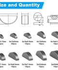 Diagram and sizes of 120 Piece Woodruff Key Set With 10 Popular Half Moon Sizes For Metric Keyway And Key Stock Yinpecly Woodruff Semicircle Keys.