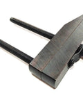 woodworking parallel clamp vise with steel jaw and threaded screw handles for precise clamping on home projects and workshops
