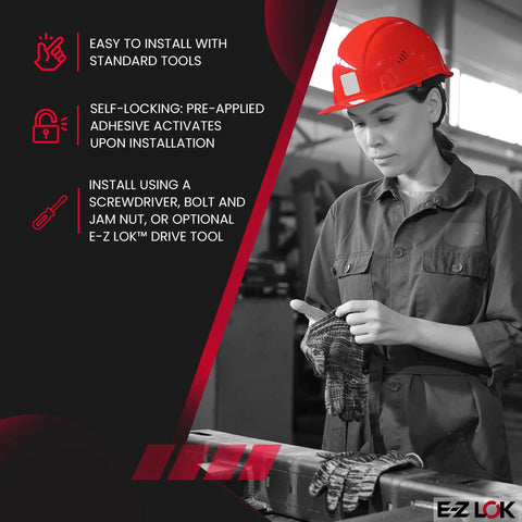 Worker installing Self Locking Externally Threaded Insert For Metal Repair In 303 Stainless Steel using E-Z Lok tools.
