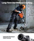 Heavy duty 2200W demolition jack hammer delivers powerful 66J impact energy and 1350 BPM for fast concrete breaking in construction use