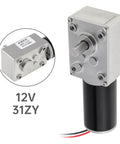 ✝️ Worm Gear Reducer 8 mm Shaft Size 1-Pack 12V Worm Gear Motor with strong housing and smooth gear mesh for industrial systems