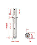 ✝️ Worm Gear Reducer 14 mm Shaft Size 1-Pack Output Shaft Diameter 14Mm for Rotary Equipment with dimensions and measurements