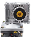 Front view of Worm Gear Reducer 14 mm Shaft Size 11 lb Load Capacity 1-Pack 110V 120W with strong housing