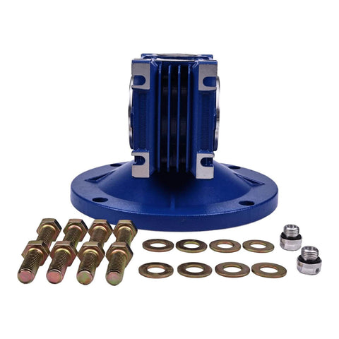 ✝️ Worm Gear Reducer 159 lb Load Capacity 1-Pack 56C blue housing with bolts and washers for power transmission