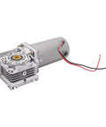 ✝️ Worm Gear Reducer 18 mm Shaft Size 84 lb Load Capacity 1-Pack 24V Variable Speed Worm with wires visible