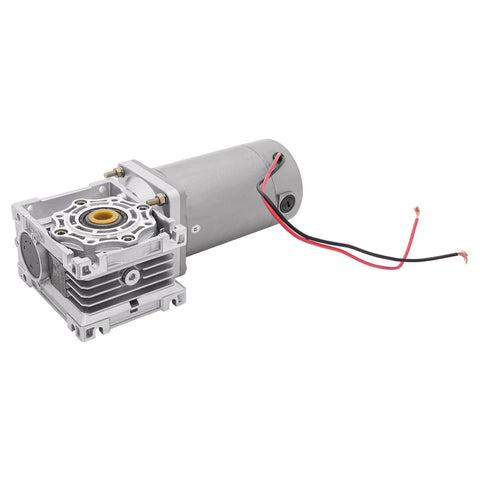 ✝️ Worm Gear Reducer 18 mm Shaft Size 84 lb Load Capacity 1-Pack 24V Variable Speed Worm with wires visible