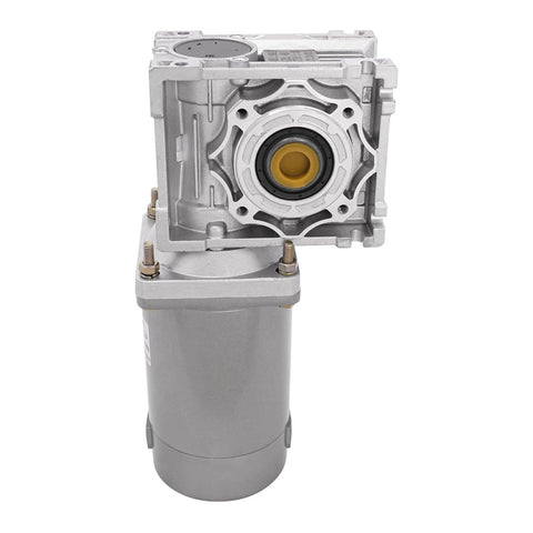 ✝️ Worm Gear Reducer 18 mm Shaft Size 84 lb Load Capacity 1-Pack 24V Variable Speed for Rotary Equipment, side view