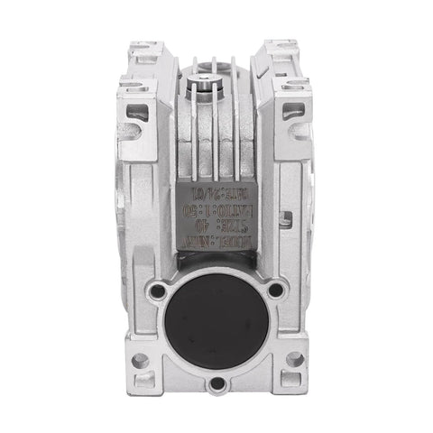Front view of Worm Gear Reducer 18 mm Shaft Size 84 lb Load Capacity 1-Pack 24V Variable Speed Worm for rotary equipment