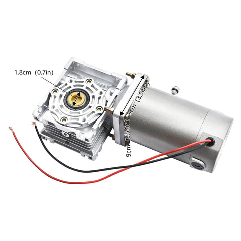 ✝️ Worm Gear Reducer 18 mm Shaft Size 84 lb Load Capacity 1-Pack 24V Variable Speed Worm with Strong Housing and Cables
