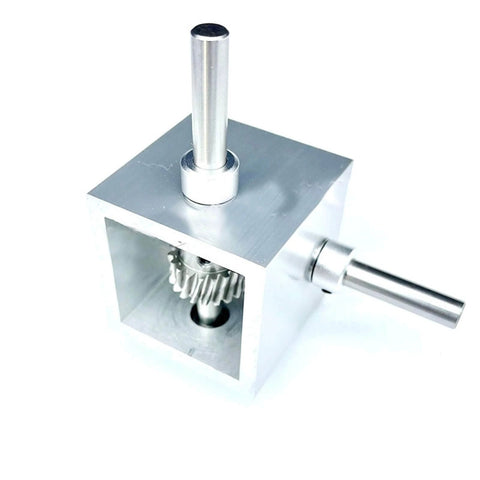 ✝️ Worm Gear Reducer 8 mm Shaft Size 661 lb Load Capacity 1-Pack Right Angle Worm Gearbox with visible metal housing and gear