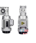 Front and side view of ✝️ Worm Gear Reducer 1-Pack Gearbox Nmrv 063 Worm for rotary equipment in industrial systems.