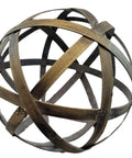 Boules décoratives inch tissé inch 10 inch d'Audrey : boules décoratives en métal, boules d'accent, sphères artistiques