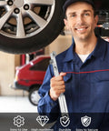 Mechanic holding Wrench Extender Tool Bar For Universal Half Inch Drive, Boost Your Leverage And Loosen Stubborn Nuts And Bolts Like A Pro