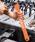 Person using Three Eighths Inch Offset Extension Wrench For Tight Spaces, Impact Ready Socket Extender in high carbon steel on machinery
