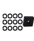 12 Pack Three Eighths Inch Impact Wrench Retaining Rings Friction Rings And O Rings With Anvil Install Tool Kit displayed together.