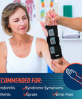 Wrist Brace For Carpal Tunnel Right Hand Night And Day Support Removable Metal Splint With Three Adjustable Straps on person
