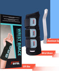 Wrist Brace For Carpal Tunnel Right Hand Night And Day Support Removable Metal Splint With Three Adjustable Straps Pain Relief
