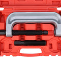 XL Ball Joint C Frame Press Kit for U Joints and Wheel Studs and Brake Anchor Pins With Large Throat Space in open red case