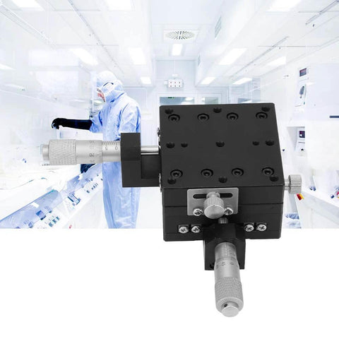 XY Linear Stage, Keenso SEMY60-AC Micrometer Manual Precision Linear Translation Stage in laboratory setting