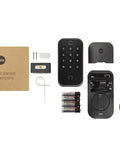Assure Lock 2 Deadbolt With WiFi Keypad For Smart Home Entry Code Entry And Remote Access Keyless Entry Via Keypad And App Auto Lock And DoorSense Fits Doors By Replacing A Standard Deadbolt Easy Installation For Remote Access And WiFi Connectivity components layout.