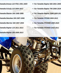 Yamaha quad bike list for 12 Piece Bronze A Arm Control Bushings Kit, compatible models from 1987 to 2024, OEM 90381 15088 00