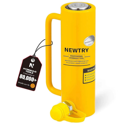 10 ton Hydraulic Jack Cylinder Long Ram 6” Stroke Portable Hydraulic Ram Industrial Lifting Tool Porta Power Retract Automatically - Ram