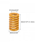 3D Printer Die Spring Set 25mm Outer Diameter 40mm Long 4 Pack Spiral Stamping Light Load Compression Mould Die Springs For 3D Printer Electric Part Yellow Uxcell