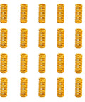 Light Load 8mm OD 20mm Long Die Spring Yellow Compression Spring Mold For Ender 3 Bed 3D Printer Replacement Pack Of 20