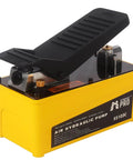 HYDRAULIC PRO 10,000 PSI Air Hydraulic Pump, 1.6L Reservoir, NPT 3/8" Oil Outlet, NPT 1/4" Inlet, Foot Pedal Operated, Yellow