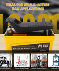 HYDRAULIC PRO 10,000 PSI Air Hydraulic Pump with 1.6L Reservoir, Foot Pedal, NPT 3/8" Outlet, NPT 1/4" Inlet, Yellow