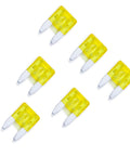 100 Pack 20 Amp Auto Fuses For ATC ATO Blade Style 32V Short Circuit Protection Car Fuse Kit shown with tin-plated zinc terminals