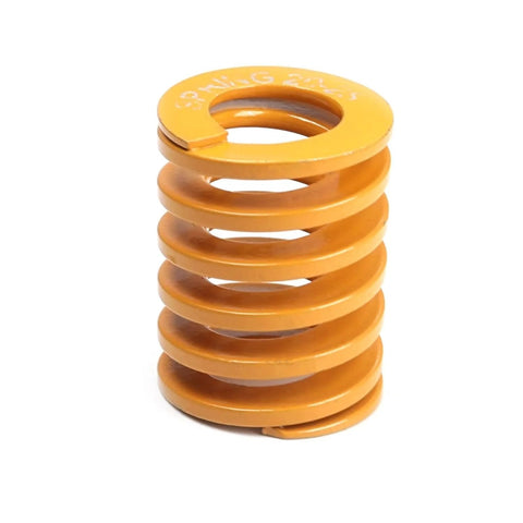 Die Springs For 3D Printers 20mm OD 10mm ID 25mm Length 65Mn Steel Spiral Compression Springs Yellow Painted 2 Pack Great For DIYers And Pros Alike Mold Die Spring For 3D Printer Parts And Electric Tools