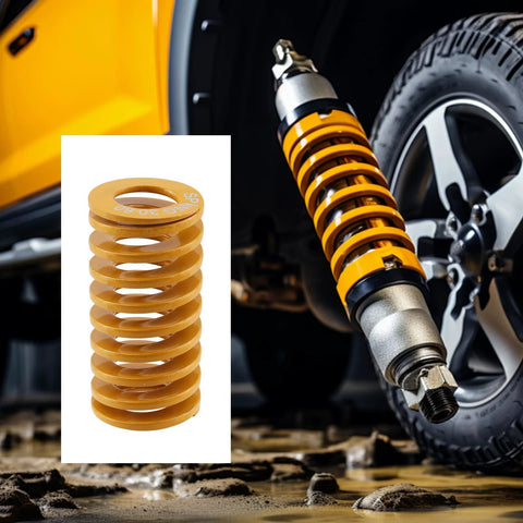 Six Pack Yellow Light Load Compression Springs For 3D Printer Molds And Die Presses 30mm Outer Diameter 60mm Free Length spring in automotive context