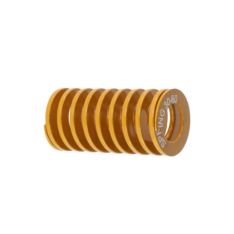 Six Pack Yellow Light Load Compression Springs For 3D Printer Molds And Die Presses 30mm Outer Diameter 60mm Free Length