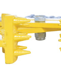Close-up of Heavy Duty Double Scissor Pallet Puller For Easy Pallet Moving, 4 Inch Jaw Opening, 5000 Lb Capacity, steel construction.