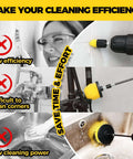 6Pack Drill Brush Power Scrubber Cleaning Brush Extended Long Attachment Set All Purpose for Grout, Tub, Sink Cleaning