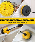 6Pack Drill Brush Power Scrubber Cleaning Brush Extended Long Attachment Set All Purpose Drill Scrub Brushes Kit for sink and tub