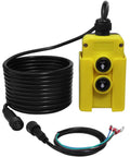 3 Wire Dump Trailer Remote Control Switch For 12V DC Hydraulic Pump Up Down Control Single Acting Trailer Controller Ideal For Truck Tipper Lift Gate Hoist Easy Install And Time Saving with yellow casing and coiled cord