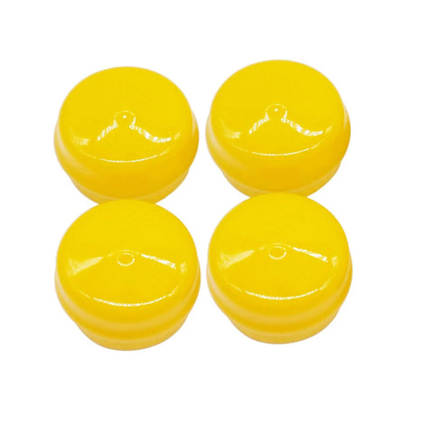 Yellow Wheel Bearing Cap Dust Cover 4 Pack M143338 For John Deere L LA LT LX D And X Series