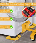 Heavy Duty Furniture Lifter And Dolly Set With Wheels For Pallets 1322 Lbs Load Capacity Adjustable Appliance Rollers for moving a washing machine