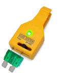 Fuse Tester For 12V And 24V Automotive Systems With Universal ATO ATC ATM And Maxi Blade Fuses LED Indicator Lights Up