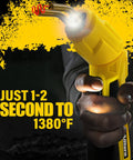 Yellow Allturn 2 In 1 Plastic Welder Kit For Car Bumpers And Plastic Repairs with fast heat tool reaching 1380°F in seconds