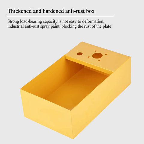 Yellow anti-rust thickened box for Hydraulic Pressure Test Pump, 2.5Mpa 25KG Manual Hydraulic Water Pressure Test Pump, Pipeline Tester Tool