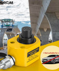 10 Ton Beefy Hydraulic Cylinder With 1.0 Inch Stroke Porta Power Ram For Heavy Lifting And Pressing, Yellow Finish in construction site