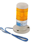 Rugged Continuous Yellow LED Industrial Signal Light Tower Lamp 110V AC Direct Mount With A 3.1 By 4.9 Inch Base For Industrial Warning Systems LTP 502T Built To Last