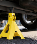 Low Profile Floor Jack 2 Ton With Stands By VEVOR Beefy Workhorse Hydraulic Trolley Car Lift under vehicle, yellow steel stand