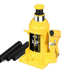 Low Profile 12 Ton Hydraulic Bottle Jack With 24,000 Lbs Capacity, Welded Stubby Jack For Home Garage Pro Shop And Commercial Use, Heavy Duty Lifting Durable Steel Construction From Yellow Jacket
