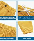 Details of Kids Knicker Baseball Pants For Tee Ball And Softball Practice With Belt Loops Youth Short Knickers, bright yellow 2T 3T 4T 5T.