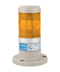 Continuous 24V Yellow LED Industrial Signal Light Tower Lamp With All Round Warning Function For Machinery Direct Mount Rugged Industrial Grade 80 x 124 Mm Base Diameter