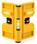 Magnetic Post Level Pro Grade With 270 Degree Adjustable Folding Design, Three Vials For Accurate Readings, Elastic Loop